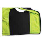 Chill-Its 6685 Premium Dry Evaporative Cooling Vest with Zipper, Nylon, X-Large, Lime