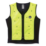 Chill-Its 6685 Premium Dry Evaporative Cooling Vest with Zipper, Nylon, 3X-Large, Lime