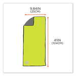 Chill-Its 6602MF Evaporative Microfiber Cooling Towel, 40.9 x 9.8, One Size Fits Most, Microfiber, Lime