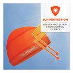 Chill-Its 6632 Performance Knit Cooling Skull Cap, Polyester/Spandex, One Size Fits Most, Orange