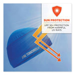 Chill-Its 6632 Performance Knit Cooling Skull Cap, Polyester/Spandex, One Size Fits Most, Blue