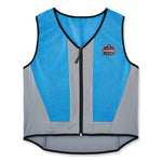 Chill-Its 6667 Wet Evaporative PVA Cooling Vest with Zipper, PVA, 2X-Large, Blue