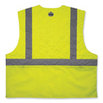 Chill-Its 6668 Class 2 Hi-Vis Safety Cooling Vest, Polymer, Medium, Lime