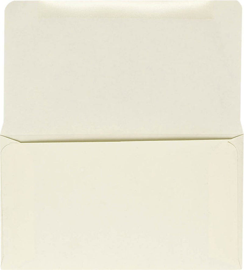 JAM Paper #6 1/4 Booklet Envelope 2 5/16" x 3 5/8", Cream, 50/Pack (R249-50)