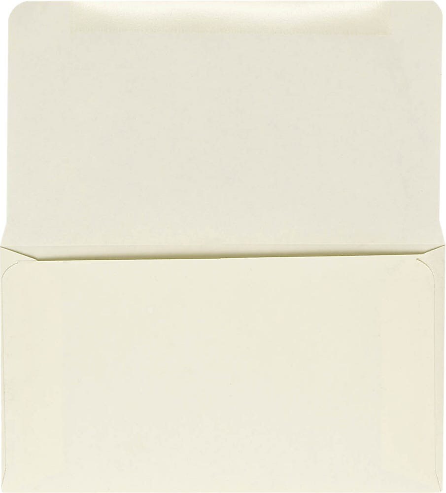 JAM Paper #6 1/4 Booklet Envelope 2 5/16" x 3 5/8", Cream, 50/Pack (R249-50)