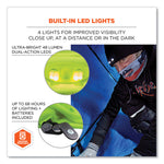 N-Ferno 6804 Skull Cap Winter Hat with LED Lights, One Size Fits Mosts, Lime
