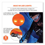 N-Ferno 6804 Skull Cap Winter Hat with LED Lights, One Size Fits Most, Orange