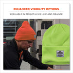 N-Ferno 6806 Cuffed Rib Knit Winter Hat, One Size Fits Most, Black