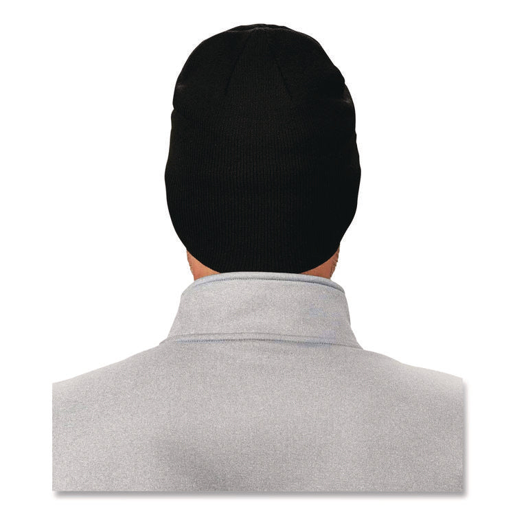 N-Ferno 6812 Rib Knit Beanie, One Size Fits Most, Black