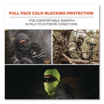 N-Ferno 6823 Hinged Balaclava Face Mask, Fleece, One Size Fits Most, Black