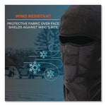 N-Ferno 6823 Hinged Balaclava Face Mask, Fleece, One Size Fits Most, Black