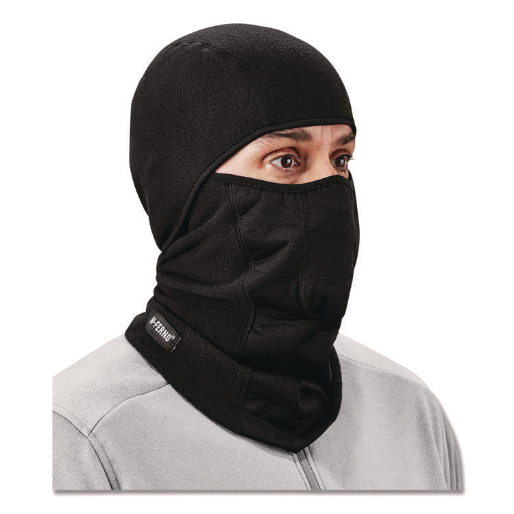 N-Ferno 6823 Hinged Balaclava Face Mask, Fleece, One Size Fits Most, Black