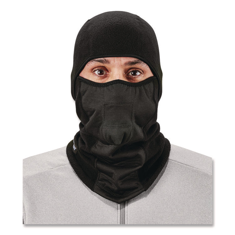 N-Ferno 6823 Hinged Balaclava Face Mask, Fleece, One Size Fits Most, Black
