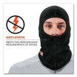 N-Ferno 6828 Modacrylic Blend FR Fleece Balaclava Face Mask, One Size Fits Most, Black