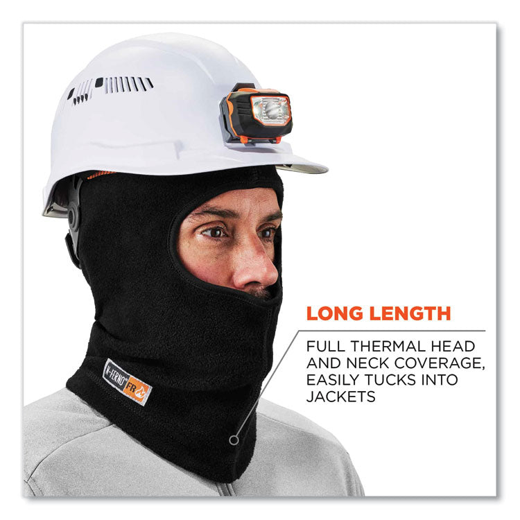 N-Ferno 6828 Modacrylic Blend FR Fleece Balaclava Face Mask, One Size Fits Most, Black