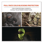 N-Ferno 6823 Hinged Balaclava Face Mask, Fleece, One Size Fits Most, Lime