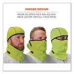 N-Ferno 6823 Hinged Balaclava Face Mask, Fleece, One Size Fits Most, Lime