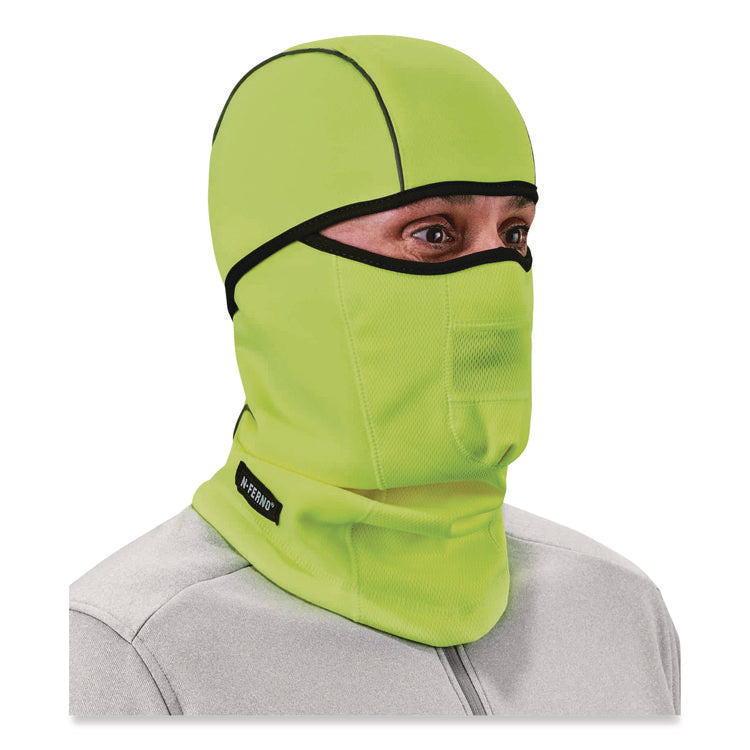 N-Ferno 6823 Hinged Balaclava Face Mask, Fleece, One Size Fits Most, Lime