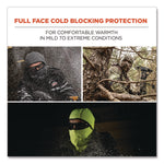 N-Ferno 6823 Hinged Balaclava Face Mask, Fleece, One Size Fits Most, Gray