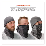N-Ferno 6823 Hinged Balaclava Face Mask, Fleece, One Size Fits Most, Gray