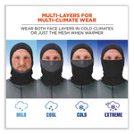 N-Ferno 6844 Dual-Layer Balaclava Face Mask, Nylon/Spandex, One Size Fits Most, Black