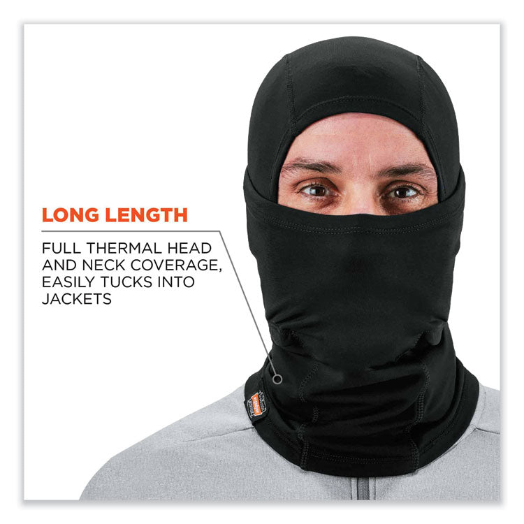 N-Ferno 6844 Dual-Layer Balaclava Face Mask, Nylon/Spandex, One Size Fits Most, Black