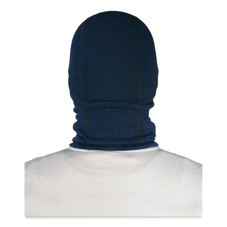 N-Ferno 6847 FR Dual Compliant Balaclava Face Mask, Polartec FR Power Grid Fleece, One Size Fits Most, Navy
