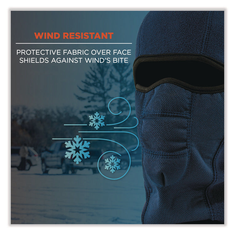 N-Ferno 6823 Hinged Balaclava Face Mask, Fleece, One Size Fits Most, Navy