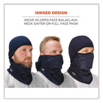 N-Ferno 6823 Hinged Balaclava Face Mask, Fleece, One Size Fits Most, Navy