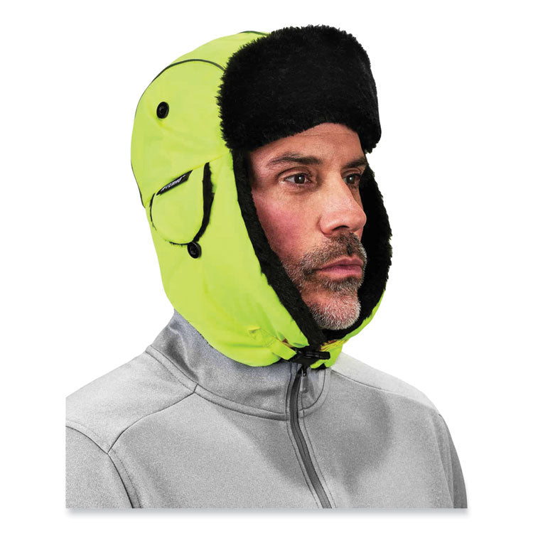 N-Ferno 6802 Classic Trapper Hat, Large/X-Large, Lime