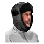 N-Ferno 6802Z Zippered Trapper Hat, Small/Medium, Black