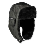 N-Ferno 6802Z Zippered Trapper Hat, Large/X-Large, Black