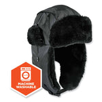 N-Ferno 6802Z Zippered Trapper Hat, Large/X-Large, Black