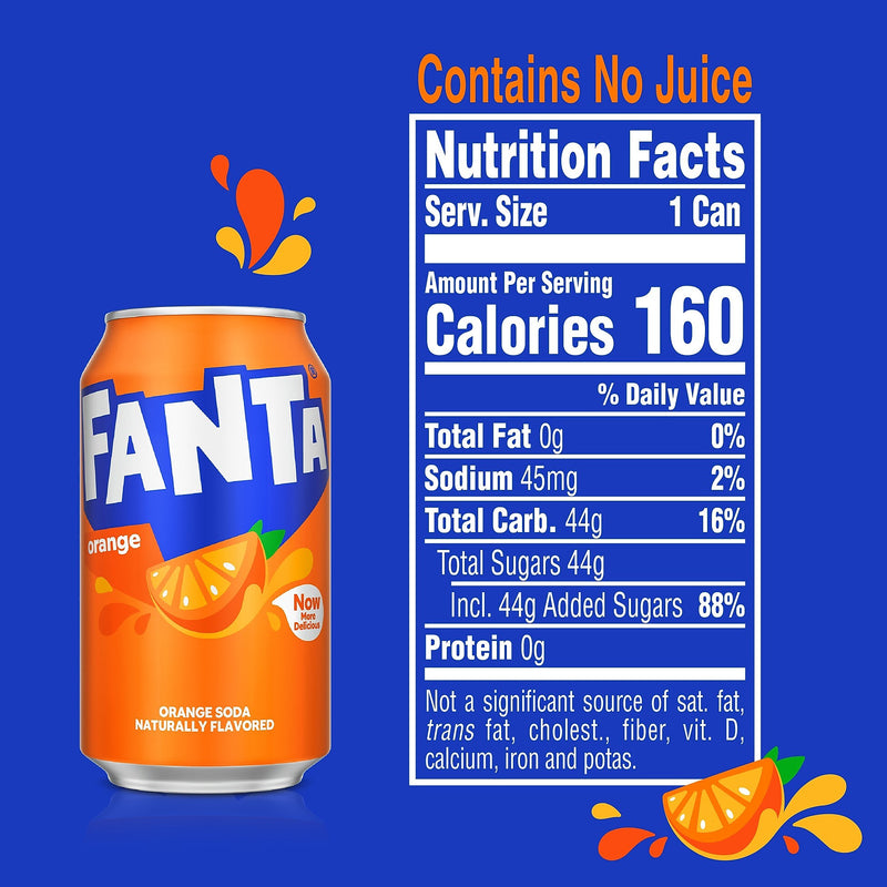 Coca-Cola Orange Fanta Soda, 12 oz., 24/Carton (49000030730)