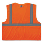 GloWear 8210HL Class 2 Economy Mesh Hook and Loop Vest, Polyester, 2X-Large/3X-Large, Orange