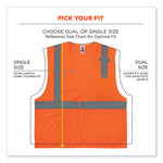 GloWear 8210HL Class 2 Economy Mesh Hook and Loop Vest, Polyester, 2X-Large/3X-Large, Orange