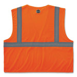 GloWear 8210HL Class 2 Economy Mesh Hook and Loop Vest, Polyester, 4X-Large/5X-Large, Orange
