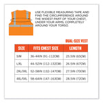 GloWear 8210HL Class 2 Economy Mesh Hook and Loop Vest, Polyester, 4X-Large/5X-Large, Orange