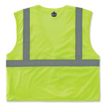 GloWear 8210HL Class 2 Economy Mesh Hook and Loop Vest, Polyester, Small/Medium, Lime