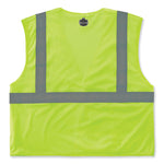 GloWear 8210HL Class 2 Economy Mesh Hook and Loop Vest, Polyester, 4X-Large/5X-Large, Lime