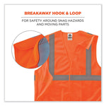 GloWear 8215BA Class 2 Economy Breakaway Mesh Vest, Polyester, X-Small, Orange