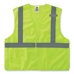 GloWear 8215BA Class 2 Economy Breakaway Mesh Vest, Polyester, X-Small, Lime