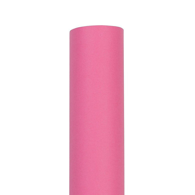 JAM Paper Short Mini Roll Wrapping Paper, 26.3 sq. ft., Fuchsia Pink, 2/Pack(277013531263a)