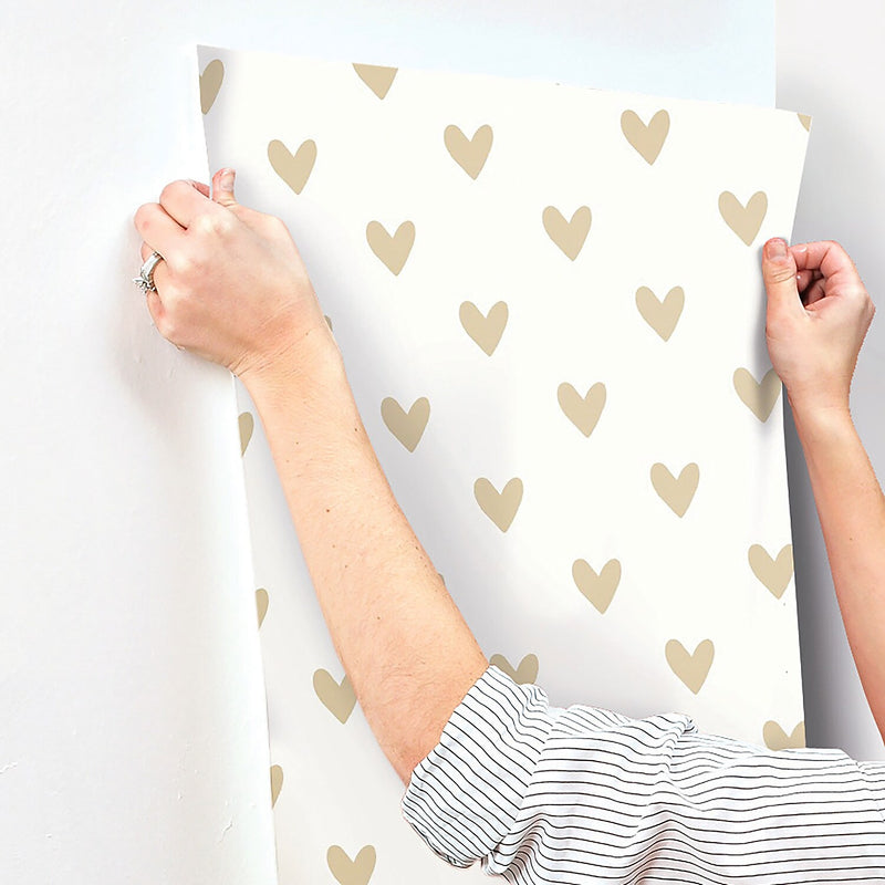 York Wallcoverings Heart Spot Peel and Stick Wallpaper (RMK3525WP)