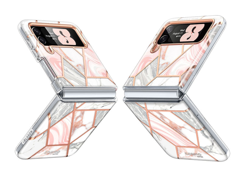 i-Blason Cosmo Marble Pink Snap Case for Samsung Galaxy Z Flip4 (Galaxy2022-ZFlip4-5G-Cosmo-Marble)