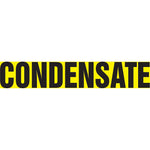 Accuform Self-Stick Pipe Marker, CONDENSATE, 3/4" to 1-1/4", Black/Yellow (RPK229SSA)