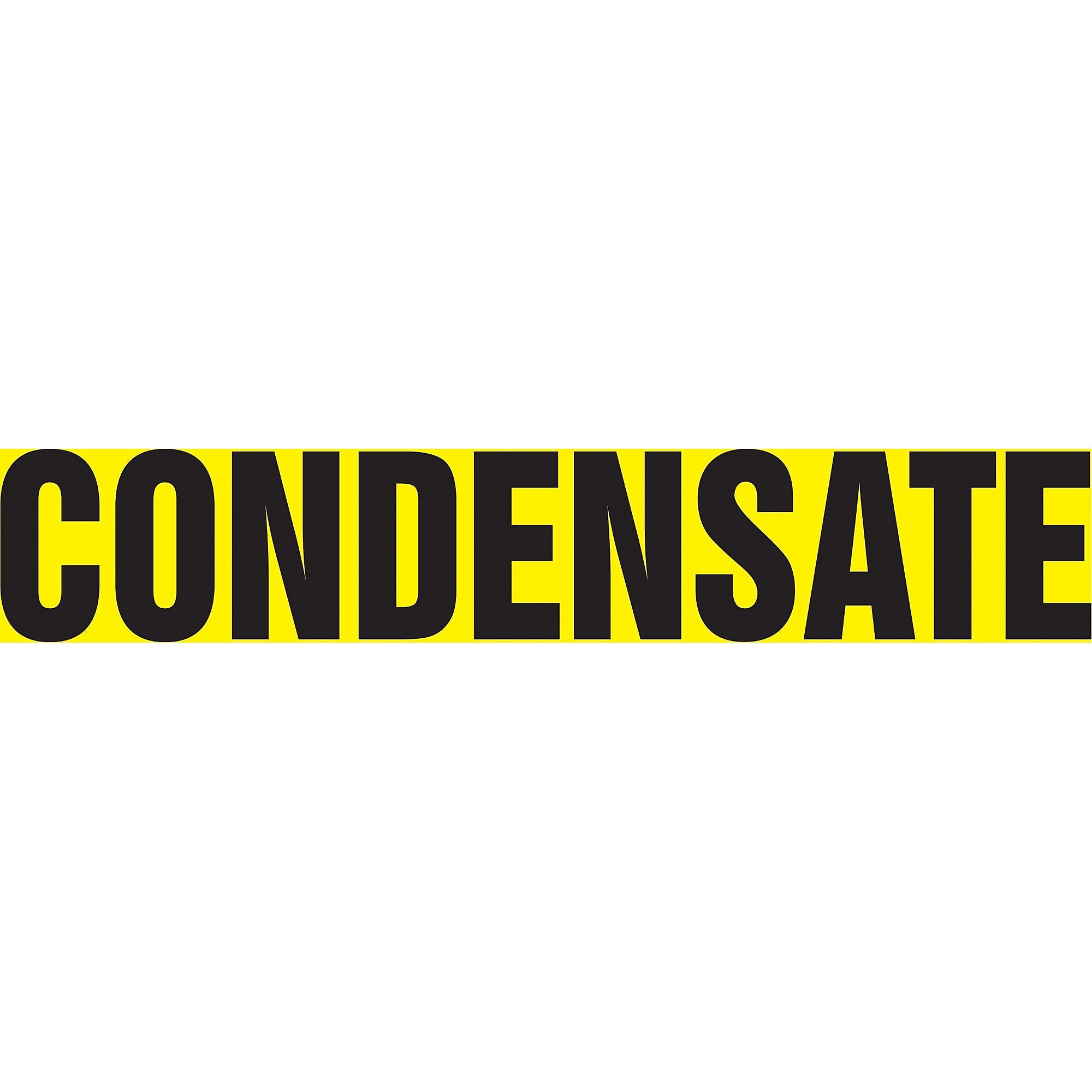 Accuform Self-Stick Pipe Marker, CONDENSATE, 3/4" to 1-1/4", Black/Yellow (RPK229SSA)