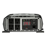 Cobra PRO 1500W Professional-Grade Power Inverter with 2 USB Ports, 4-Outlets, Black & Gray (CPI1500W)