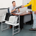 Luxor 16-Unit USB-C Open Charging Cart, White Powder-Coated Steel (CHMC005)