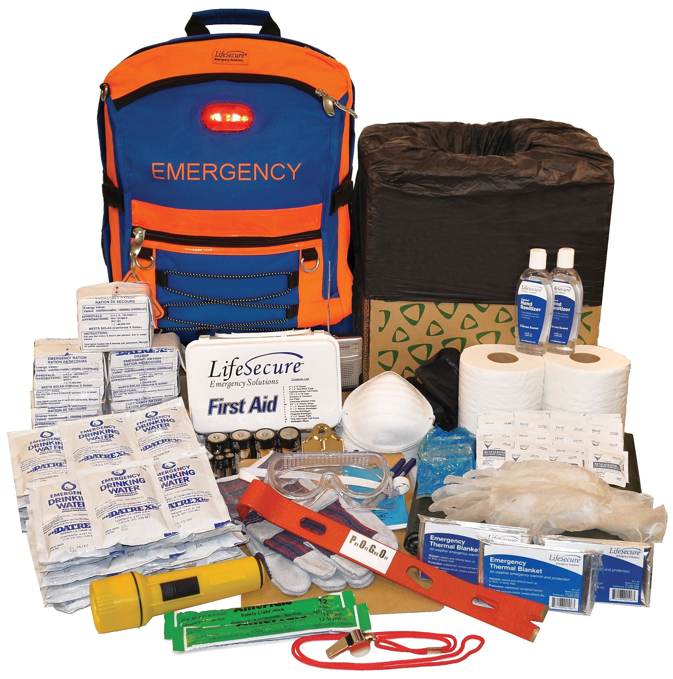 MobileAid SecurEvac Evacuation & Shelter-In-Place 30-Person Lockdown Emergency Preparedness Kit (10800)
